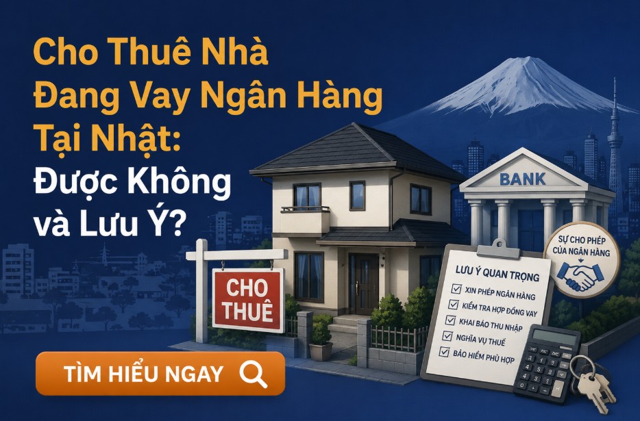 Cho Thuê Nhà Đang Vay Ngân Hàng Tại Nhật: Được Không và Lưu Ý?