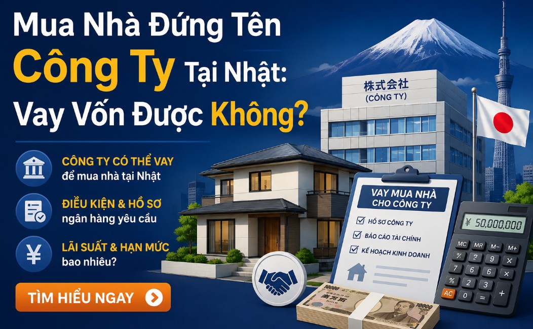 Mua Nhà Đứng Tên Công Ty Tại Nhật: Vay Vốn Được Không?