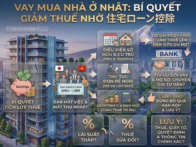 Vay Mua Nhà Ở Nhật: Bí Quyết Giảm Thuế Nhờ 住宅ローン控除